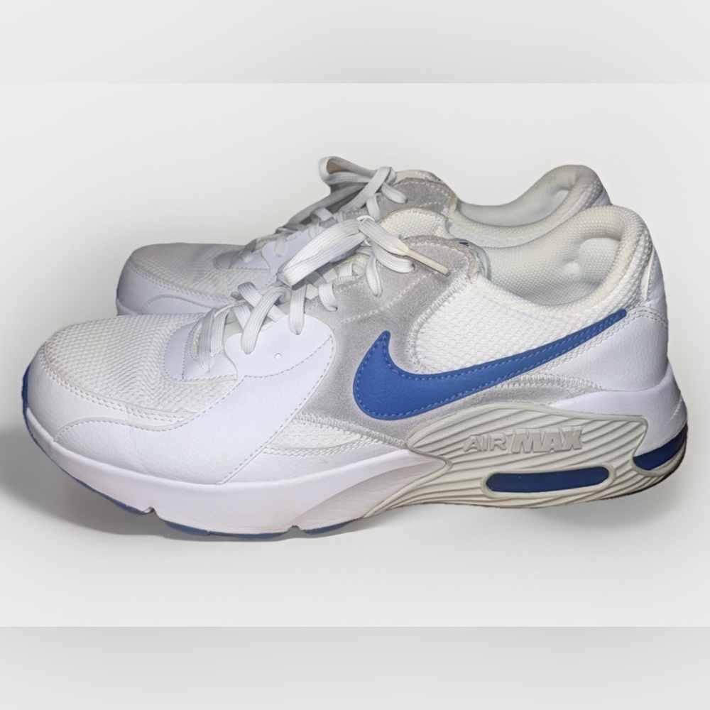 Nike Air Max Excee Men's Size 12 White Game Royal Blue Athletic Gym Sneakers EUC